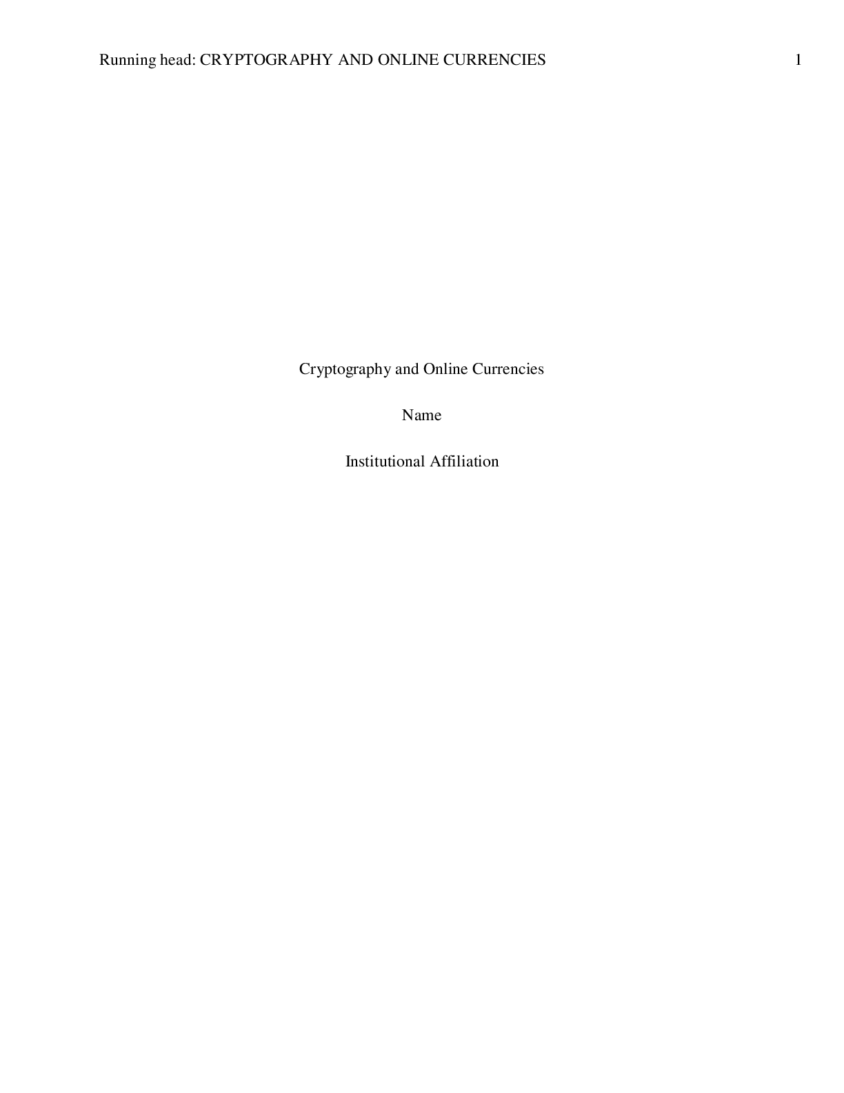 Preview image for Cryptography and Online Currencies